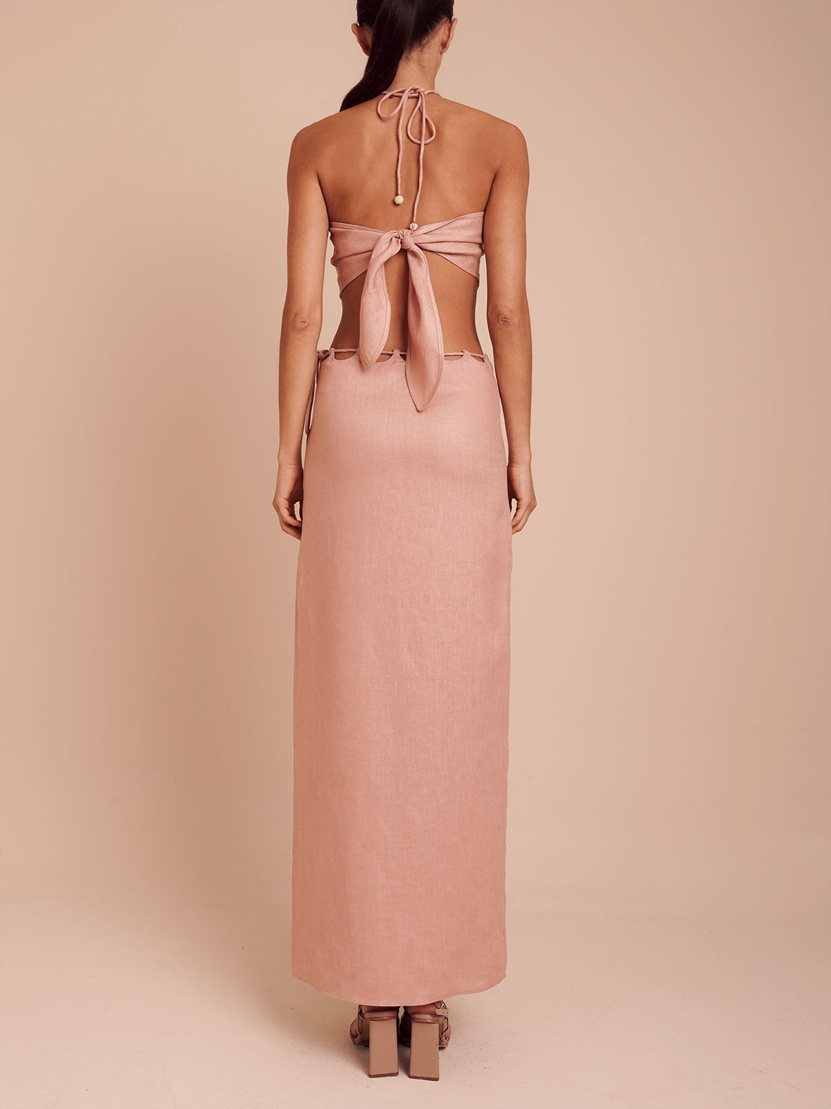 Cairo Skirt - Rosewood Pink by Azulu, photo 3 of 3, Leonica