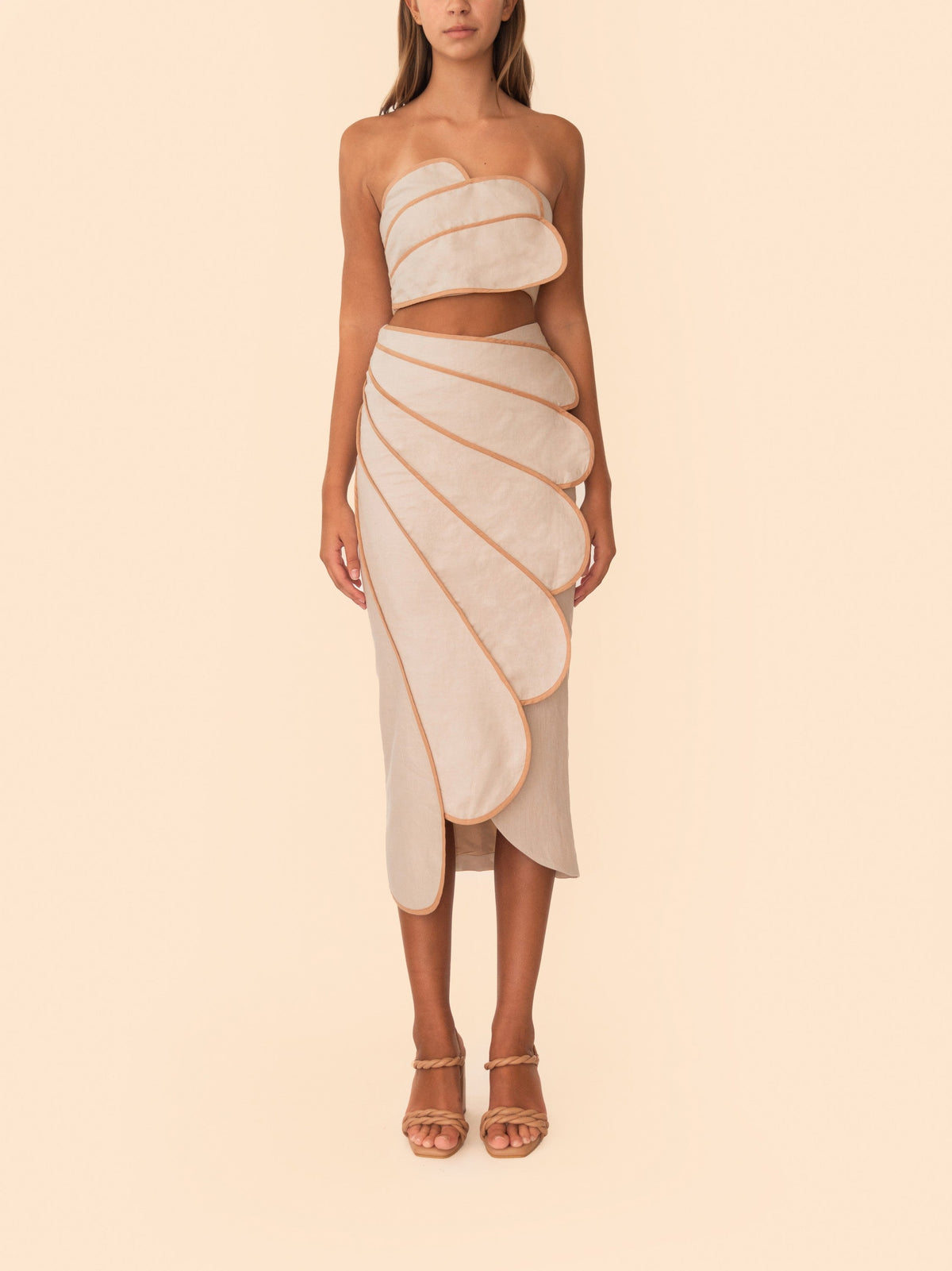 Sango Skirt - Latte by Azulu, photo 1 of 2, Leonica