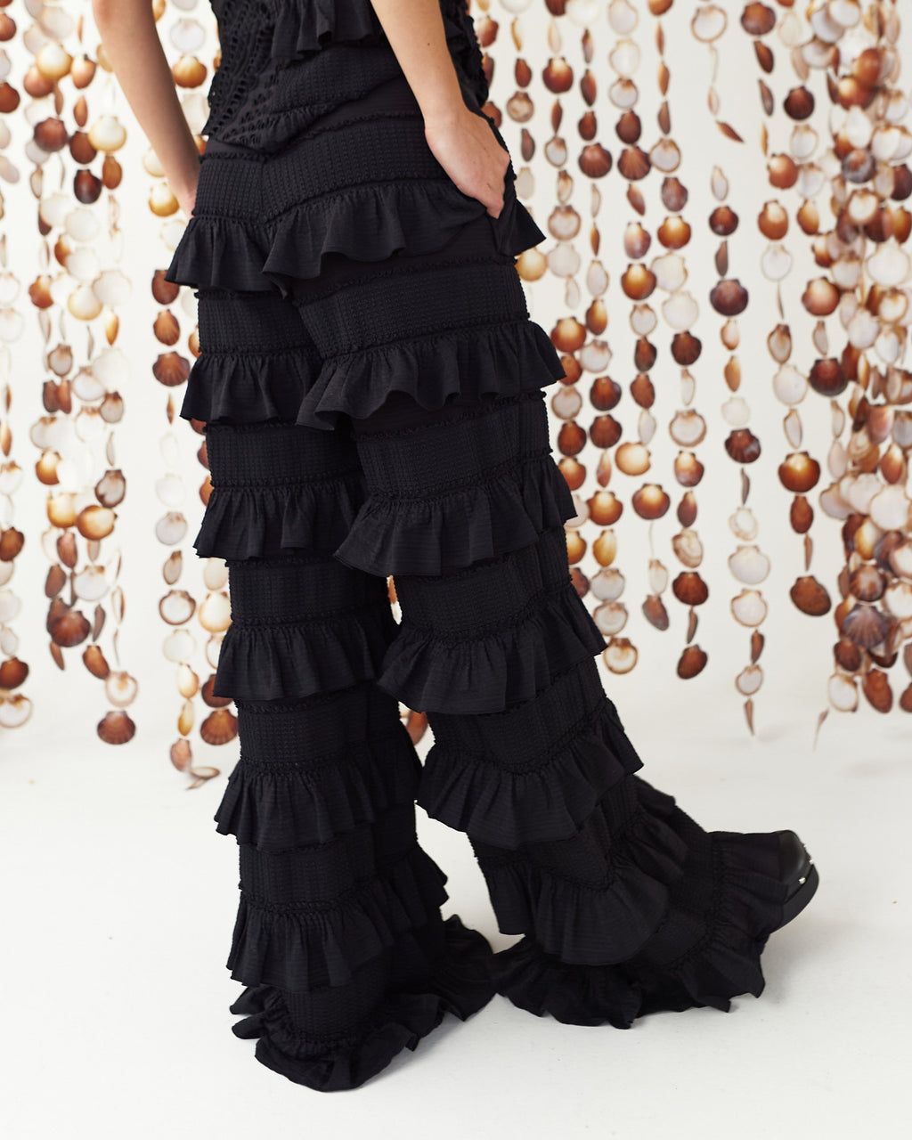 Moonlight Dancing Pants In Black Shell by Itana, photo 13 of 17, Leonica
