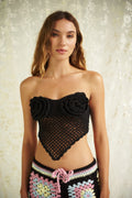 Flower Affair Top In Black by Itana, photo 1 of 8, Leonica